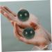 Buy Healvian Jade Fitness Handballs - 10 STK Chinese Handmade Massage Balls for Home Decor & Wellness | 4cm x 4cm | Green - Buy Online on GoSupps.com