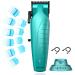 Supreme Trimmer Vader Clipper with DLC Taper Blade STC5098 | 210 Min Run Time 7500 RPM Hair Trimmer | Professional Brushless Motor Barber Clipper | Light Blue