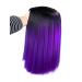 Ombre Purple Short Bob Wig | Heat Resistant Synthetic Hair | Cosplay Party Wig for Women - Buy Online on GoSupps.com
