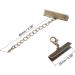 20 Sets uxcell Ribbon Crimp Clamp Ends with Lobster Claw Clasps & Extension Chain - Bronze Tone Cord End Clasps for DIY Craft Making - Buy Online on GoSupps.com