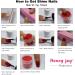 Rose Dark Pink Shine Silver Glitter Hexagon Sequins Paillette Dip Powder Nails - 28g/Box, Long-lasting & No UV Light Needed (No.128) - Buy Online on GoSupps.com