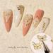 8 Sheets Gold Butterfly Nail Art Stickers | 3D Luxury Decals for Designer Nails - Women's DIY Nail Decoration Supplies - Buy Online on GoSupps.com