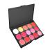 Amagogo 15 Colors Eyeshadow Palette Eyeshadow Palette Waterproof Sweatproof Warm Mild Eye Makeup Palettes for Wedding Women
