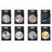8 Wheels Metal Nail Art Decorations Colorful Mixed Metal Nail Art Nail Rhinestones 3D Shell Flower Glitters Flower Shell Beads(001)