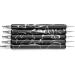 Moslate Tools Nail Dotting Drawing Tool - Double Ended Multifunctional Nail Brushes Miniature Painting Brushes Nail Liner Brush Dotting Pen Black - Buy Online on GoSupps.com