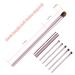 5Pcs Pink Eye Makeup Brushes Set with Case - Eyeshadow, Eyeliner, Concealer, Blending, Eyebrow Brushes - Travel Friendly - Buy Online on GoSupps.com