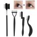 4-Piece Folding Eyebrow Comb & Eyelash Separator Set - Portable Makeup Tools for Women | International Shipping Available - Buy Online on GoSupps.com