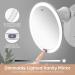 KEDSUM Upgraded 9 Rechargeable 10x Magnifying Makeup Mirror with Lights Dimmable Vanity Mirror with Touch Button, 360 Rotation, Large Suction Cup 9 inch - Buy Online on GoSupps.com