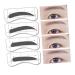 FOMIYES 32 Pairs 8 Kits Eyeshadow Molds Eyebrow Makeup Tools Eyebrow Stickers Eyebrow Trimming Eyebrow Marks 1 count (Pack of 1) As Shown