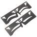 Housoutil 2pcs Eyebrow Ruler Shoelace Charms Eyebrow Makeup Tool Brow Tool Brow Shaping Ruler Labeling Balance