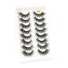 UAMOU 5/50 Boxes Russian Strip Lashes DD Curl Lashes 8 pairs 3D Mink Eyelashes Natural Fluffy False Eyelashes Extension Cheerfully (Color : 8Pairs G886 Size : 5 Boxes)