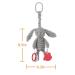 Apricot Lamb Baby Stroller Activity Toy with Gray Bunny Character - Rattle Sound & Soft Teether - 8.5 Inches - Buy Online on GoSupps.com