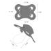 LittleForBig Large Shield Pacifier Generation 3 - Adult Size 3 Paci Pack in White Black Green | International Shipping - Buy Online on GoSupps.com