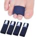 Sumifun Elasticity Toe Splint 4 Packs of Toe Wraps for Broken Toe Curled Toe Hammer Toe Toe Bandage for Big Toe Alignment Fracture Splint for Men or Women