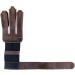 Full Grain Leather Three-Finger Archery Glove - Handmade by Hide & Drink in Bourbon Brown - Buy Online on GoSupps.com