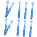 Magiclulu 30 STK Prison Toothbrush - Compact Tooth Cleaning Tools for Travel | Durable Plastic Toothbrushes in Blue - Ideal for Prison Requirements - Buy Online on GoSupps.com