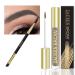 Semipermanent waterproof eyebrow colors gel 48 hours liable wiped welding welding natural tasty brow pencil with brush 5G (03# blonde)