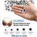 500pcs Black Self-Adhesive Wiggle Googly Eyes in Mixed Sizes 6mm-15mm - Buy Online on GoSupps.com
