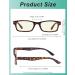 Eyekeper Spring Hinge Computer Reading Glasses - UV Protection Anti-Blue Light Scratch-Resistant Tortoiseshell Yellow Tinted BB40 Lens (1.25 Dioptria) - Buy Online on GoSupps.com