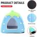 Guinea Pig Bed Guinea Pig House Strawberry Indoor Guinea Pig Cage Hideout Small Animal Beds Guinea Pig Hideaway for Hamster Chinchilla Ferret Hedgehog Rabbit Gerbil Blue - Buy Online on GoSupps.com