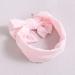 Buy Kiw Wednesday Baby Girl 3-Piece Nylon Turban Hair Bands - Pink Bowknot Elastic Straps for Newborns & Toddlers - International Shipping Available - Buy Online on GoSupps.com