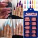 Buy Ailos 100PCs Acrylic Nail Kit - DIY Coffin Ballerina False Nails & Full Cover Tips for Perfect Nail Art - Buy Online on GoSupps.com