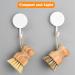 2 Pack Round Wooden Dish Brush Natural Fiber Scrub Brush Set Durable Scrubber Cleaning Tools for Cleaning Vegetables Pots and Pans - Buy Online on GoSupps.com