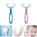HDDH 2 Pcs U-Shaped Baby Toothbrush for Kids 6-12 Years - Food Grade Silicone, 360 Oral Teeth Cleaning Design - Buy Online on GoSupps.com
