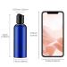 Livfa 100ml Empty Travel Bottles with Flip Cap - 5 Pack Blue Plastic Containers for Cosmetics & Liquids - Buy Online on GoSupps.com