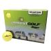 Best practice golf balls on the planet. Perfect for golf training. Solid contact for great feedback. Limited flight for backyard use. Safe for indoors. by AlmostGolf (10 Pack Yellow with 5 Tees)