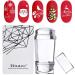 Biutee Nail Art Stamper with Scraper | Double Head Silicone Transparent Stamp for French Smile Lines - Perfect Nail Art Tools - Buy Online on GoSupps.com