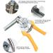 sunroot Type M Nail Ring Pliers Type M Nail Ring Pliers Type M Nail Ring Pliers Thickened for Manual Tying (M Nail +2400Clips) - Buy Online on GoSupps.com