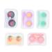 Partykindom 5st contact lens container travel case for contact lenses tweezers contact lens organizer practical contact lens holder storage box glasses case holder travel