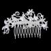 Housoutil Bridal Tiara Crystal Headpiece Vintage Silver Hair Side Combs Bridal Wedding Hair Comb Bridal Headpiece Crystal Hair Comb Vintage Alloy Hair Comb Wig Accessories Bride Pearl - Buy Online on GoSupps.com