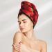 Hair Towel Wrap - Quick-Dry Towel Turban with Button - Strawberry Red Hair Drying Towel - Buy Online on GoSupps.com