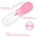 Nepfaivy 550ml Portable Dog Water Bottle with 150ml Feed Container - Travel Friendly Pink Bottle for Hiking & On-the-Go Dogs - Buy Online on GoSupps.com