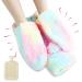 Foot warmer without electricity 2l foot warmers heat bottle soft and warm rabbit ear design foot heating pads multifunctional 2 in 1 foot heat bottle for women/men/adult winter gifts (colorful) multicolored