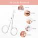 ACWOO Cuticle Nail Scissors Sharp Curved Scissors with Leather Packing Bag Multi-Purpose Stainless Steel Beauty Scissors Manicure Cutter for Nail Toenail Eyebrow Eyelash Pink - Buy Online on GoSupps.com