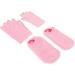 Qukaim Repair Spa Gloves Socks Moisturizing Gel Gloves Socks Set Touch Screen Spa Gloves Socks for Dry Cracked Hands Feet Pink - Buy Online on GoSupps.com