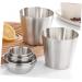ABOOFAN 4pcs Sauce Plate Dip Cups Multi-Function Sauce Container Condiments Dishes Seasoning Dish Cup French Fries Ketchup Cups Practical Dipping Bowls Stainless Steel Mold Mini 5.8X4.5X3.3CM Silver - Buy Online on GoSupps.com