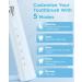 Phylian Pro Electric Toothbrush - Rechargeable Sonic Toothbrush with 8 Heads 5 Modes & 2-Minute Timer - Light Blue - Buy Online on GoSupps.com
