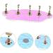 FOMIYES 1 Set Nail Tools Press on Artificial Nails Stand Nail Holder for Painting Nails Artificial Nails Display Holder Press on Nails Stand with Base Acrylic Water Ripple Bracket - Buy Online on GoSupps.com