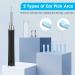 Ear Wax Removal Tool with Camera and 6 Ear Spoons | Earwax Removal Kit for iOS Android - Black - Buy Online on GoSupps.com