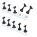 Justotry 2 Set Black Nagel Stand for Press on Nails Display Fake Nails Holder for Painting Nabers Practices Beginner Acrylic Nail Art Kit Accessories DIY NAGEL HALTER FOR FACK NAGE TOORE