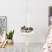 Handwoven Macrame Cat Hammock Bed with Cushion - Boho Cat Swing for Indoor/Outdoor Use - Wall Hanging Cat Window Perch - Perfect for Sleeping, Climbing, and Playing - Includes Hanging Kit - Buy Online on GoSupps.com