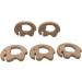 Wendysun 10pcs Cartoon Animal Elephant Shape Wood Teether for Baby Teething Nursing - Pure Natural Beech Teether DIY Pendant Toy - Buy Online on GoSupps.com