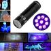 A N K UV Torch 87MM L 9LED Torch 395 NM Black Flashlight Powerful UV Light Pets Urine Detector 26MM Ultraviolet Light 3 x AAA Portable Battery Cat Bed Dog Bed Pet Bed Dry Urine Detector. - Buy Online on GoSupps.com