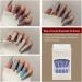 AUklOPVZZ 1 Set French Tip Press on Nails Solid Color Extension Shimmer Fingernails Decals Full Cover Salon Gifts Manicure Kit H33-purple blue jelly glue - Buy Online on GoSupps.com