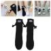 IrayZ Funny Magnetic Suction 3D Doll Couple Socks Couple Holding Hands Socks Unisex Funny Couple Holding Hands Sock for Couple (Color : A Pair of Black)