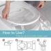 Biodegradable Disposable Plastic Toilet Seat Cover Independent Packing for Travel Toilet Seat Covers Disposable Toilet Seat Covers Flushable Paper Travel Pack for Adults (50pcs) - Buy Online on GoSupps.com